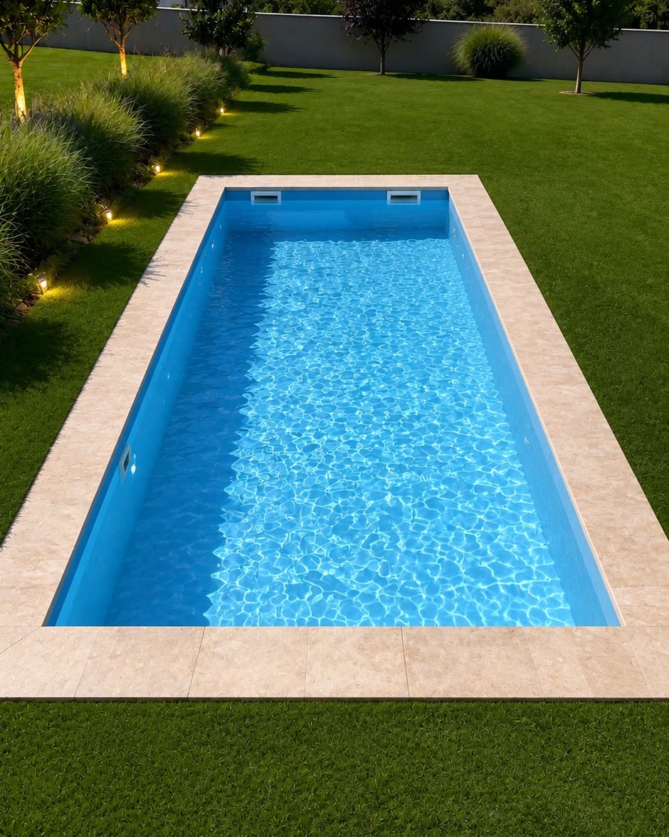 Piscină rezidențială lângă casă
